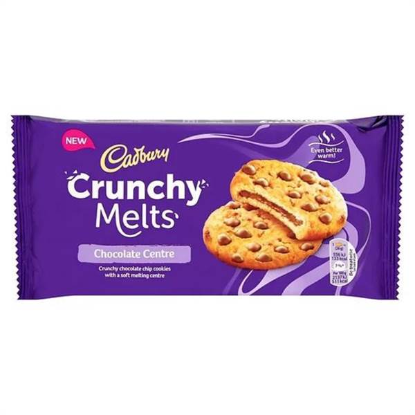 Cadbury Crunchy Melts Chocolate Chip Cookies